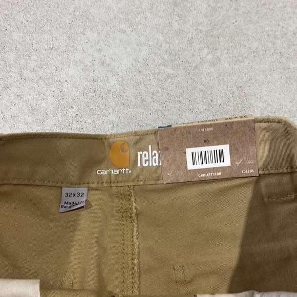 Carhartt Relaxed Fit Rugged Flex Rigby Khaki Dungaree 32x32. NWT! - Picture 9 of 9